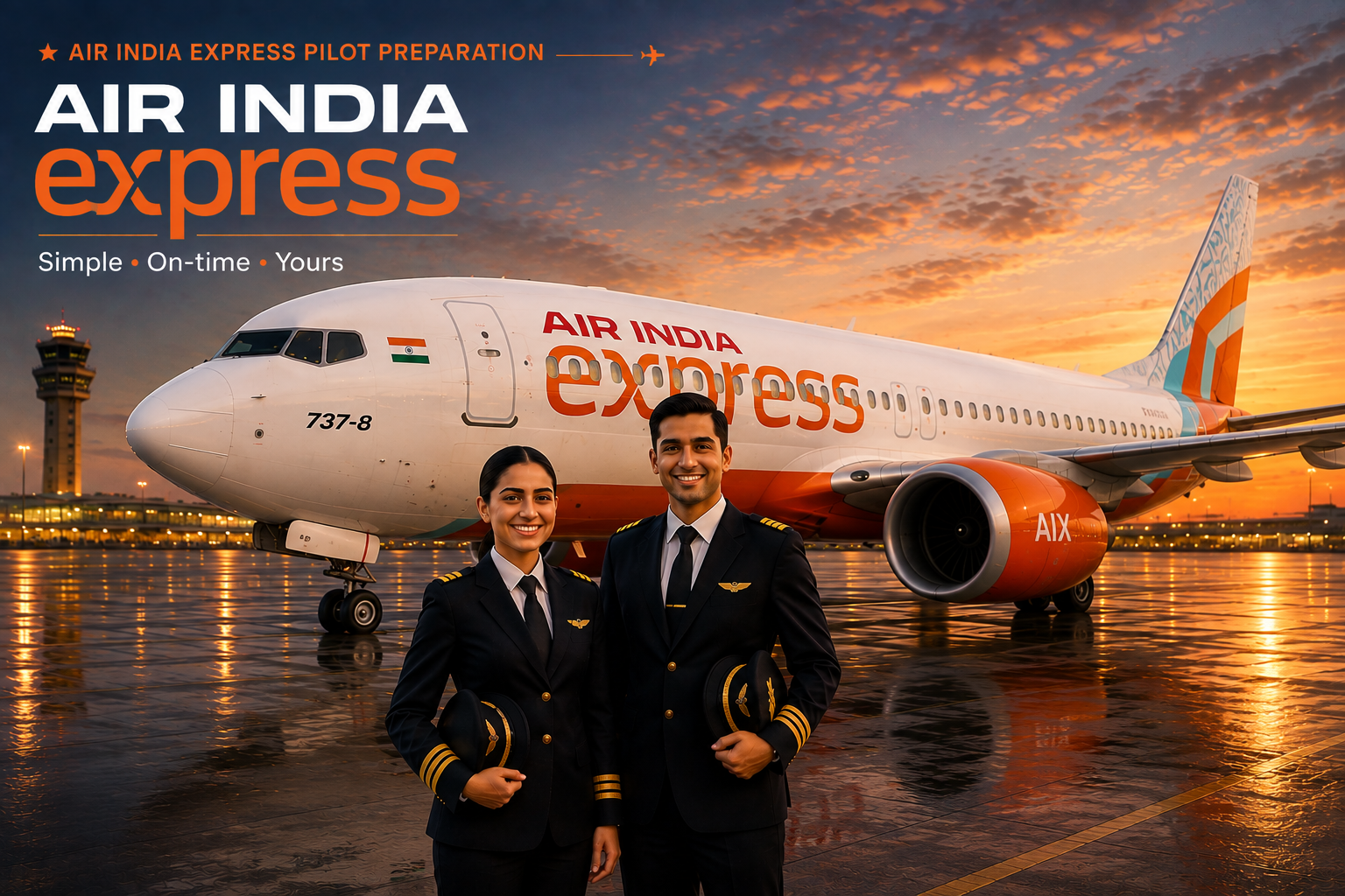 Air India Express Boeing 737 MAX trainer fleet background